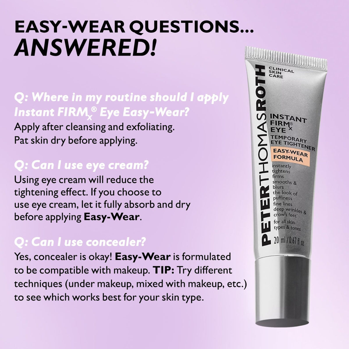 Instant FIRMx 30ML Temporary Eye Tightener Easy-Wear Formula